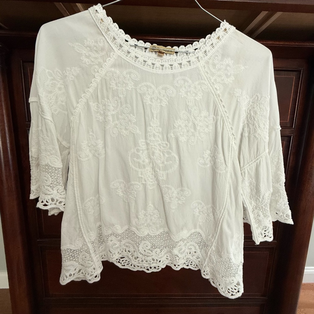 Democracy Lace Crochet Top